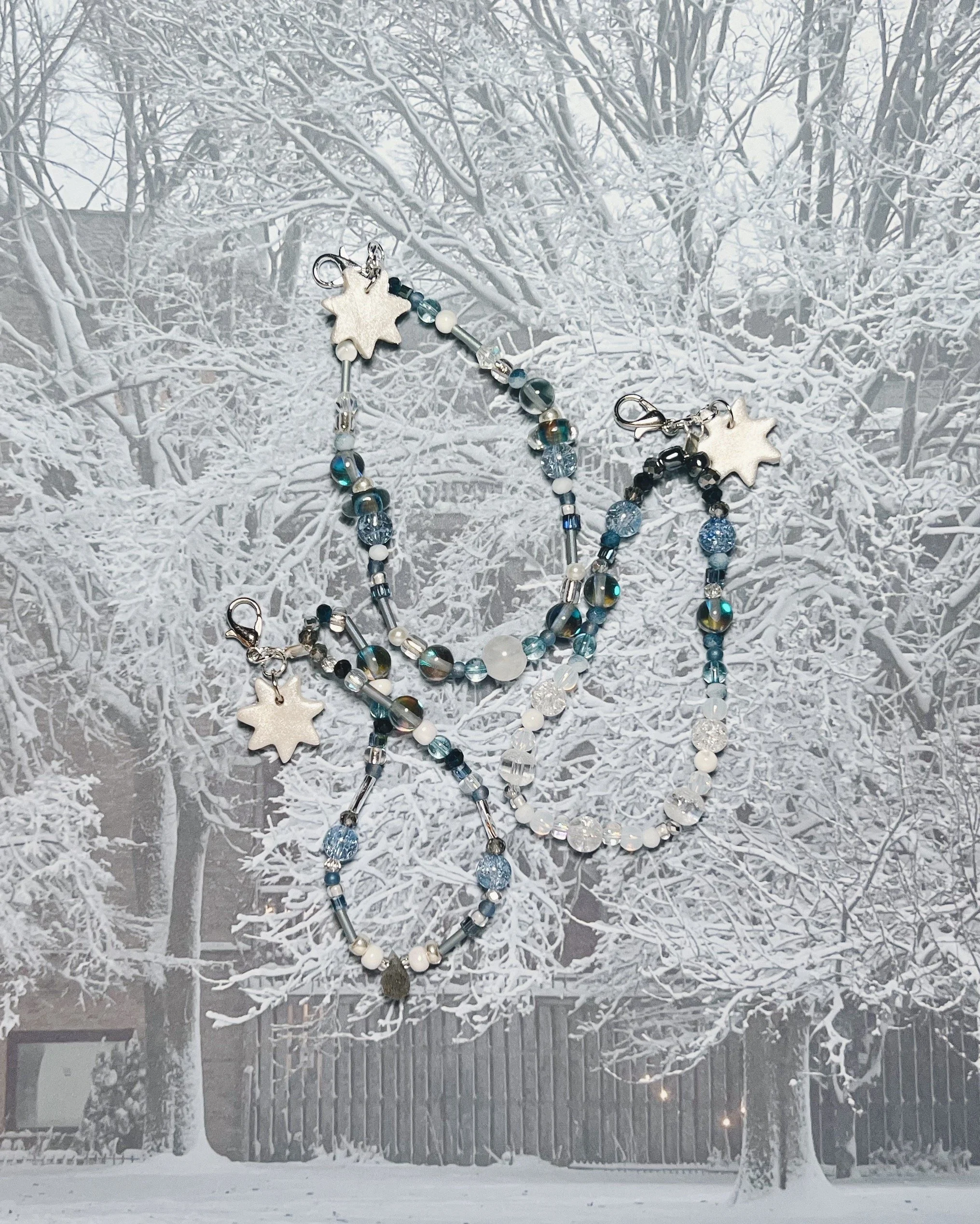 arctic blue ✸ bag charm