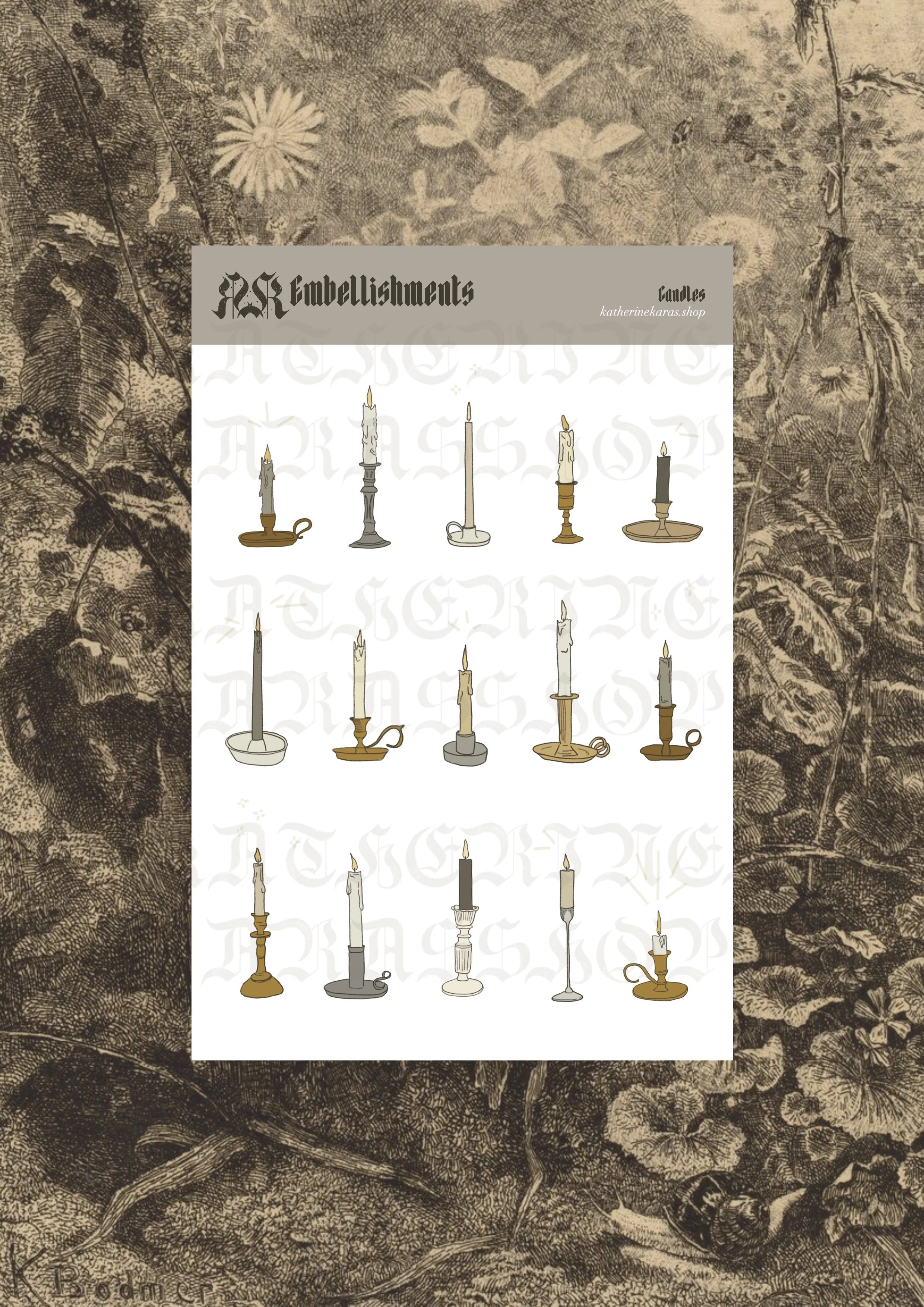 candles ✸ digital download