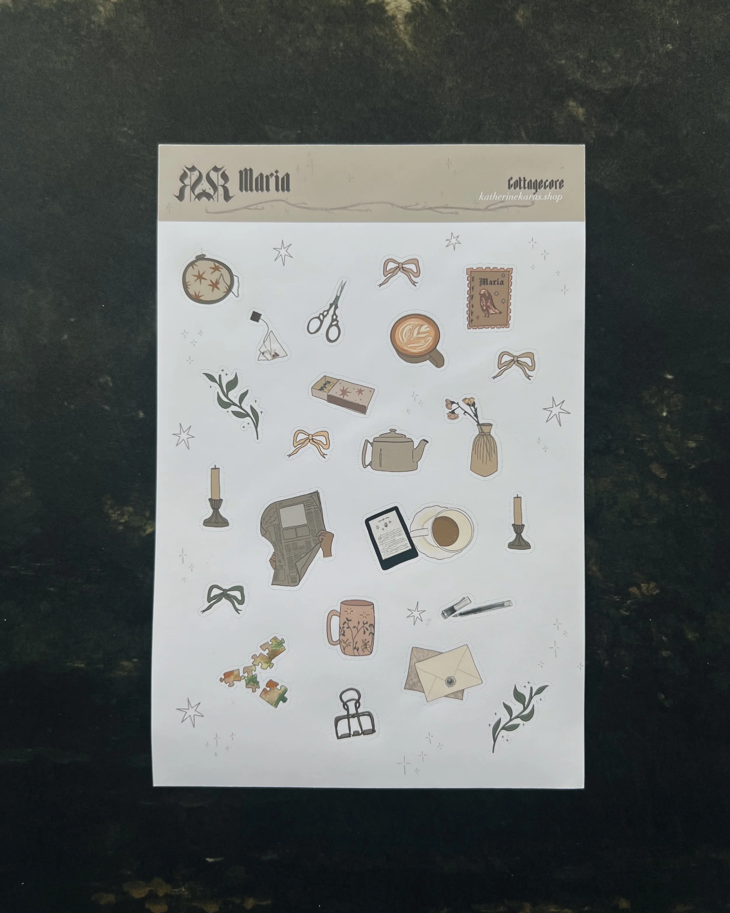 maria ✸ sticker sheet