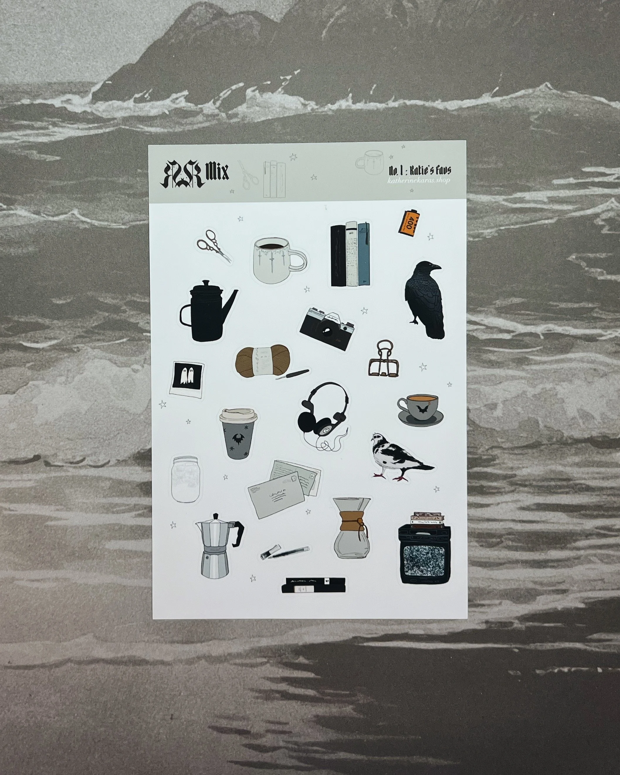 mix ➤ katie's favs no. 1 ✸ sticker sheet