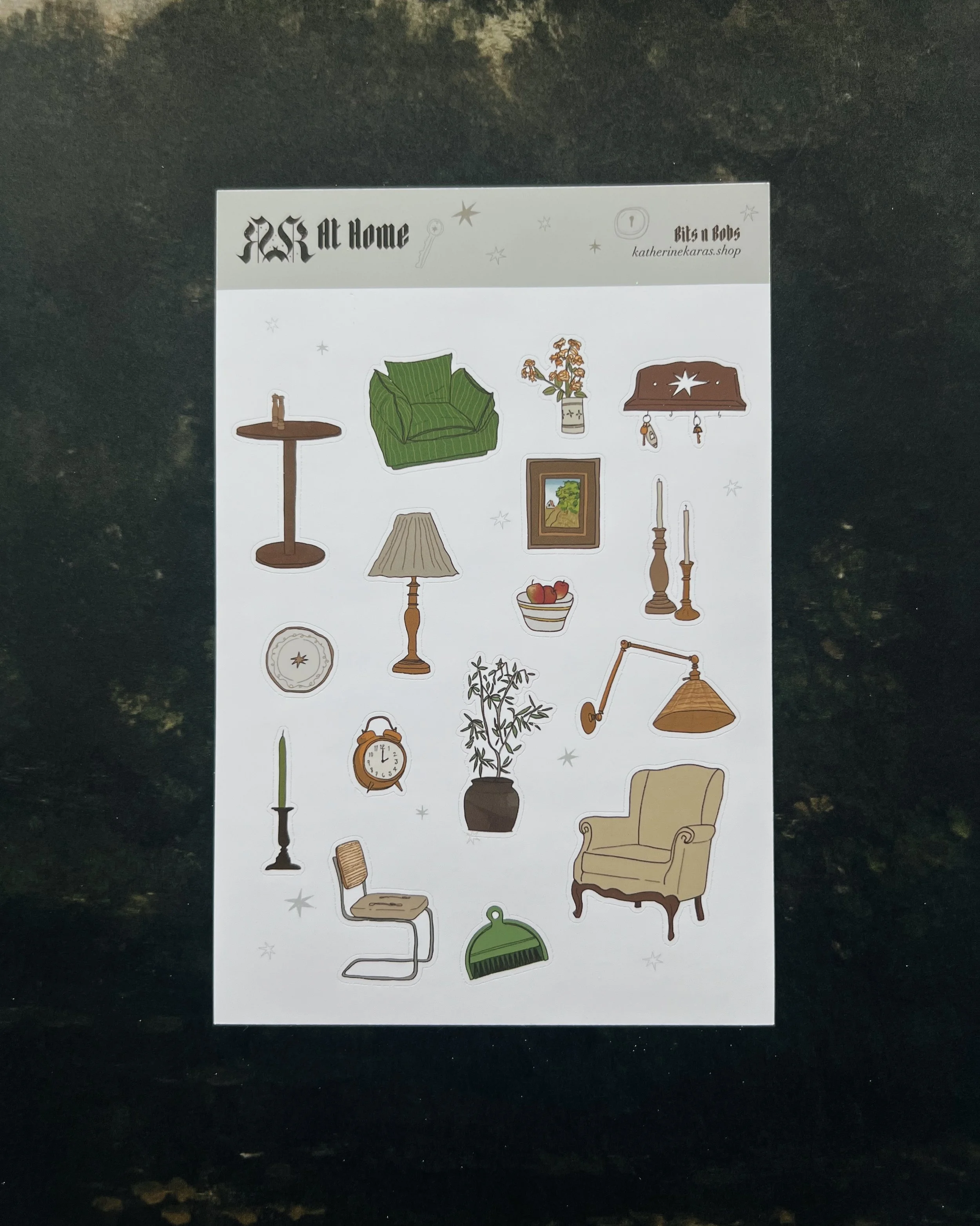 at home ➤ bits n bobs ✸ sticker sheet