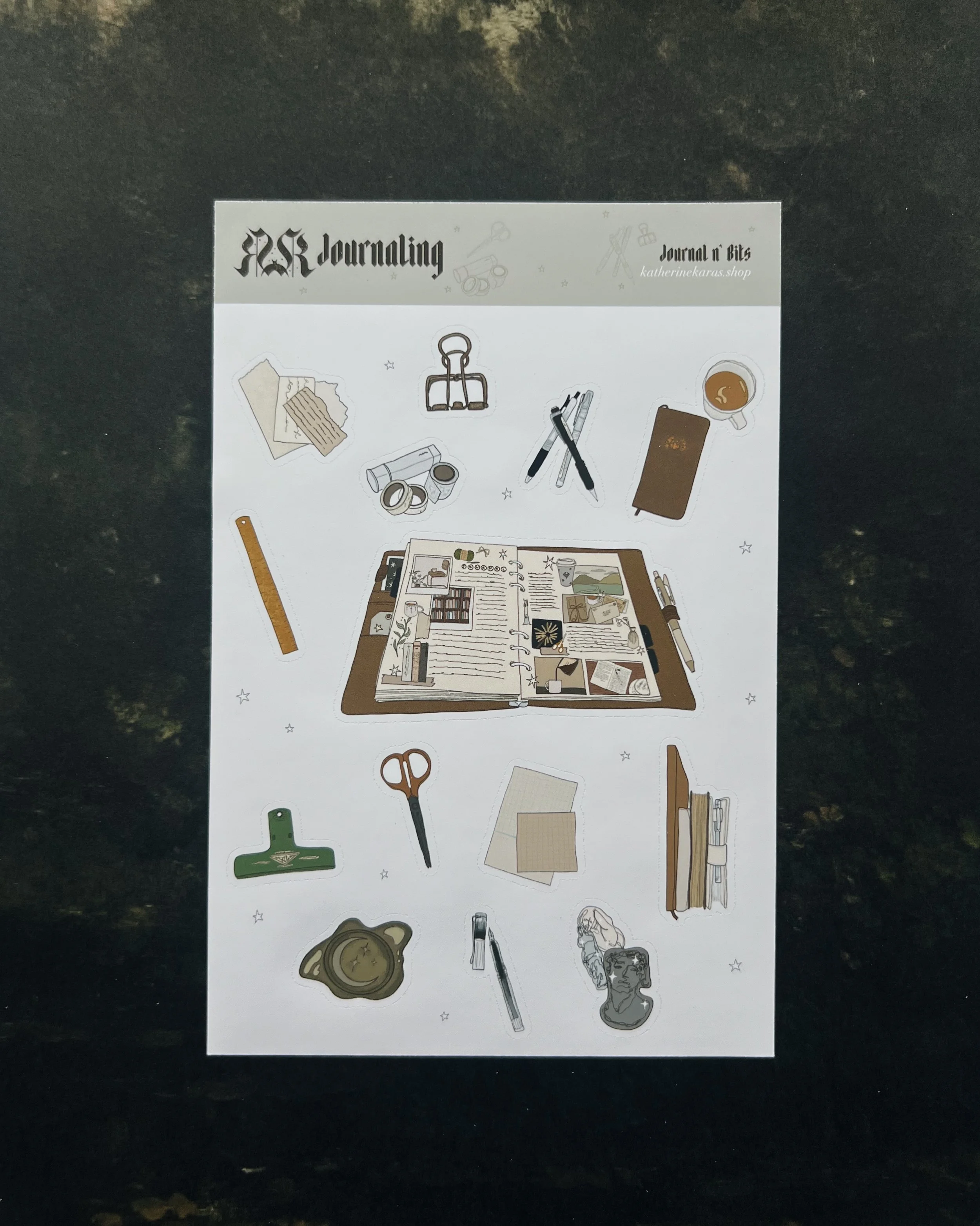 journaling ➤ bits n bobs ✸ sticker sheet