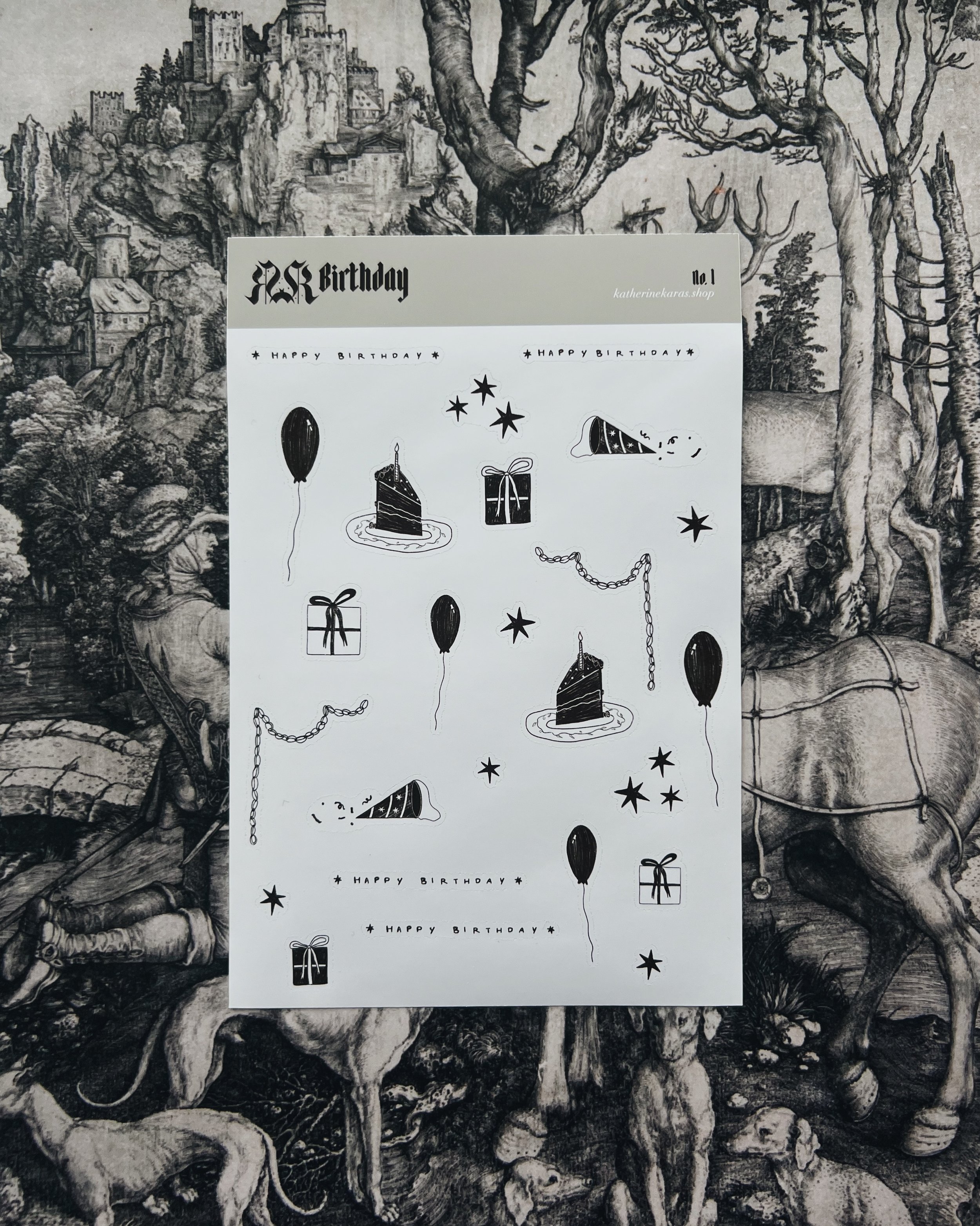 birthday ➤ no.1 ✸ sticker sheet (Copy)