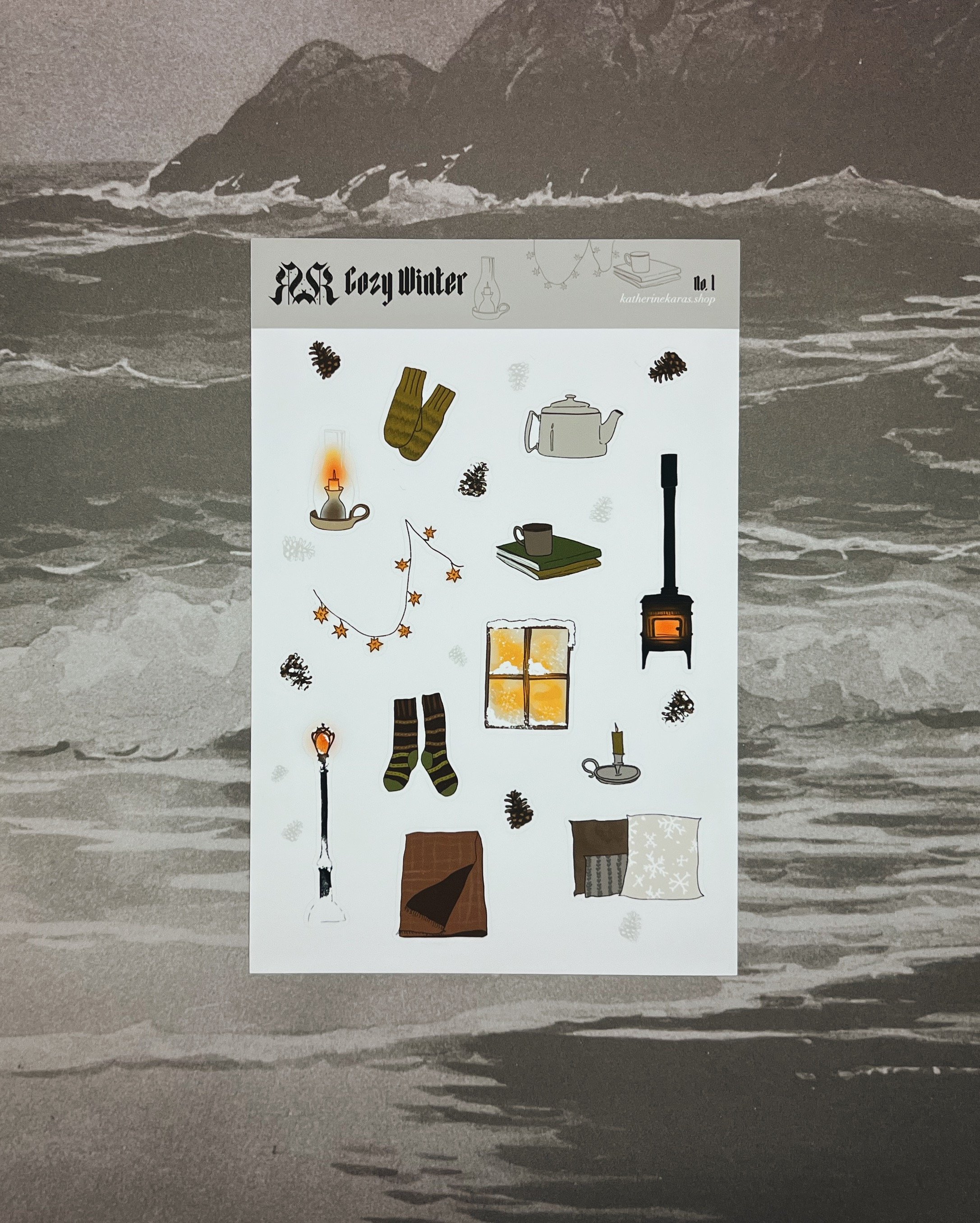 cozy winter ➤ no.1 ✸ sticker sheet