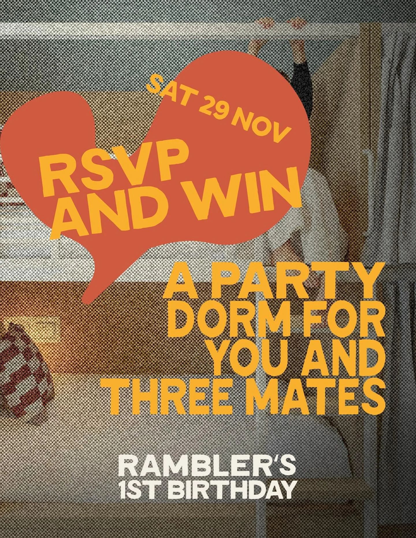 We turn one this Saturday and we want four legends to celebrate with us and stay the night.
RSVP via the link in our bio and keep the walk home short.