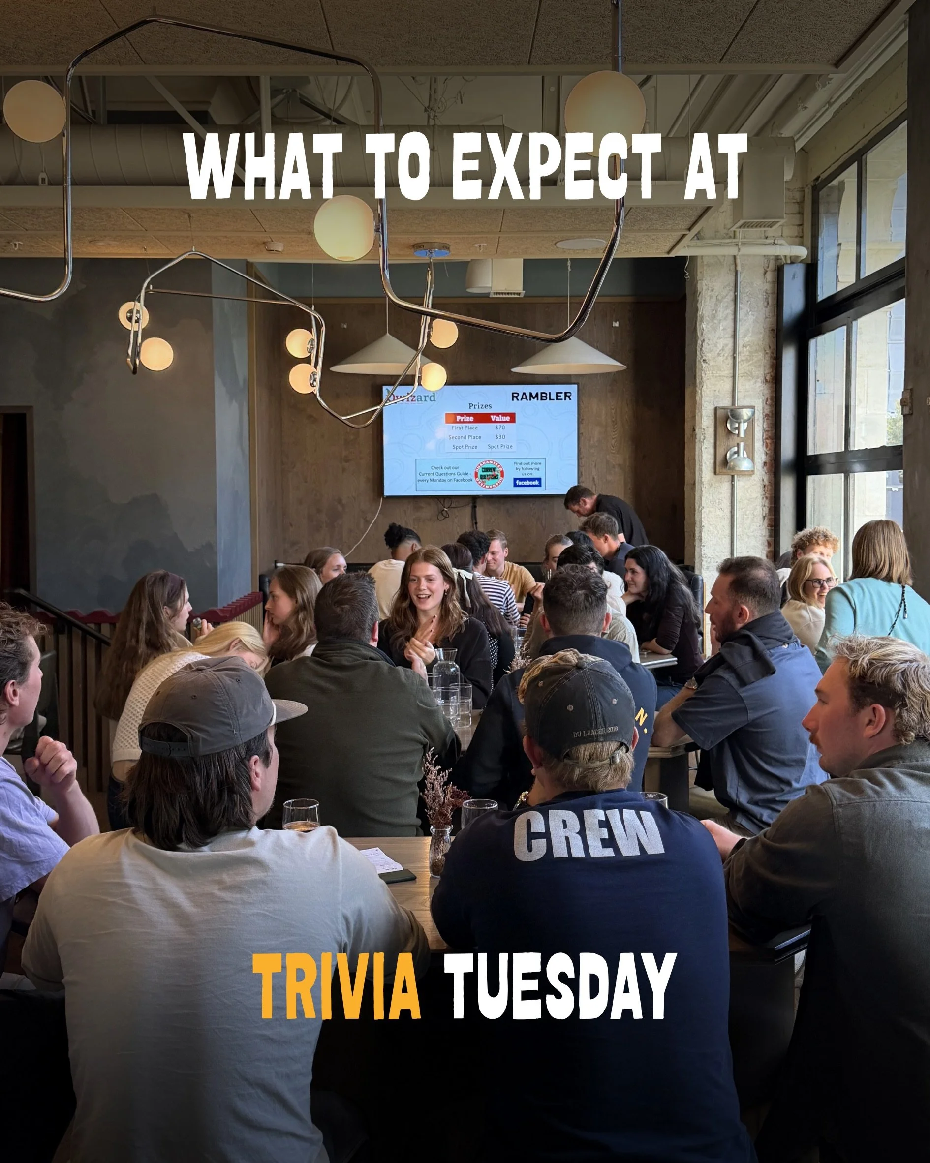 Thinking about joining us for Trivia Tuesday? Here&rsquo;s what you can expect 👀

🏆 Prizes up for grabs
🥙 Free pita with every food purchase
🧠 Six rounds of trivia + crossword challenges
🍻 Great company, lots of laughs and a guaranteed good time
