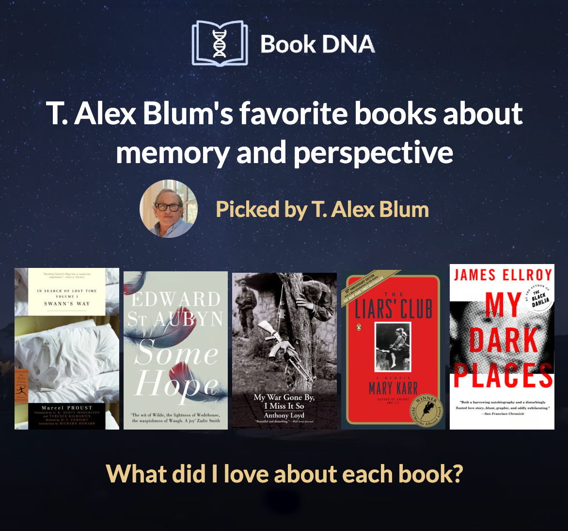 T. Alex Blum's favorite books about memory and perspective