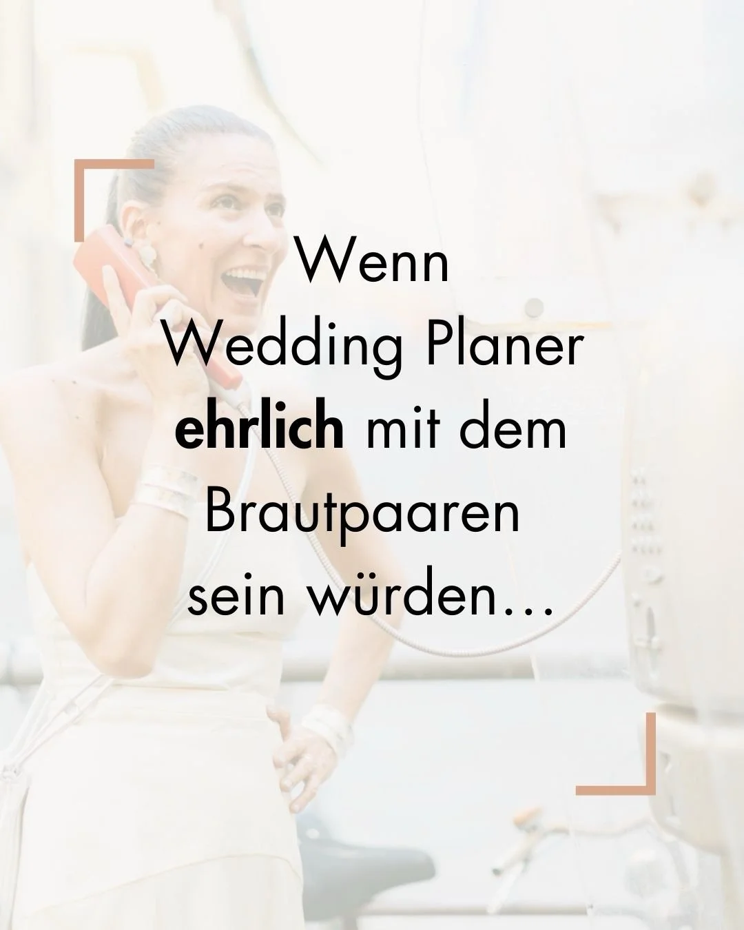 👉🏼 Wenn Wedding Planer ehrlich mit dem Brautpaaren sein w&uuml;rden&hellip;😂

💬 Euer Budget liegt sooooooo weeeeeeeit entfernt von eurem Pinterest Board. DIY was ist das?

💬 Der betrunkene Onkel ist das wirkliche Risiko, nicht das Wetter. Plan
