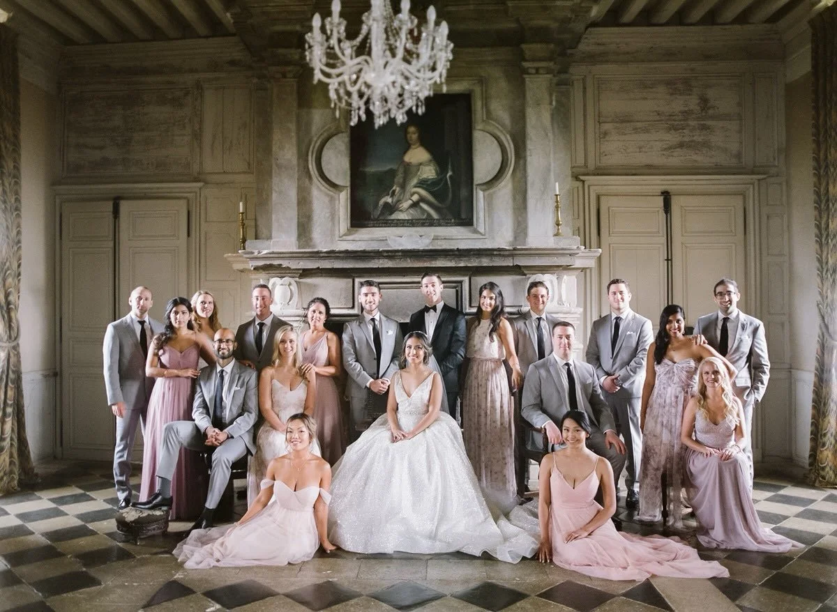 Bridesmaids and groomsmen 👑🌸 in Destination Wedding Weekend at a beautiful Chateaux in France!

As seen on @stlyemepretty and @weddingsparrow 
Photo: @peterandveronika 

#destinationweddingplanner #gettingmarried #destinationweddingfrance 
#best