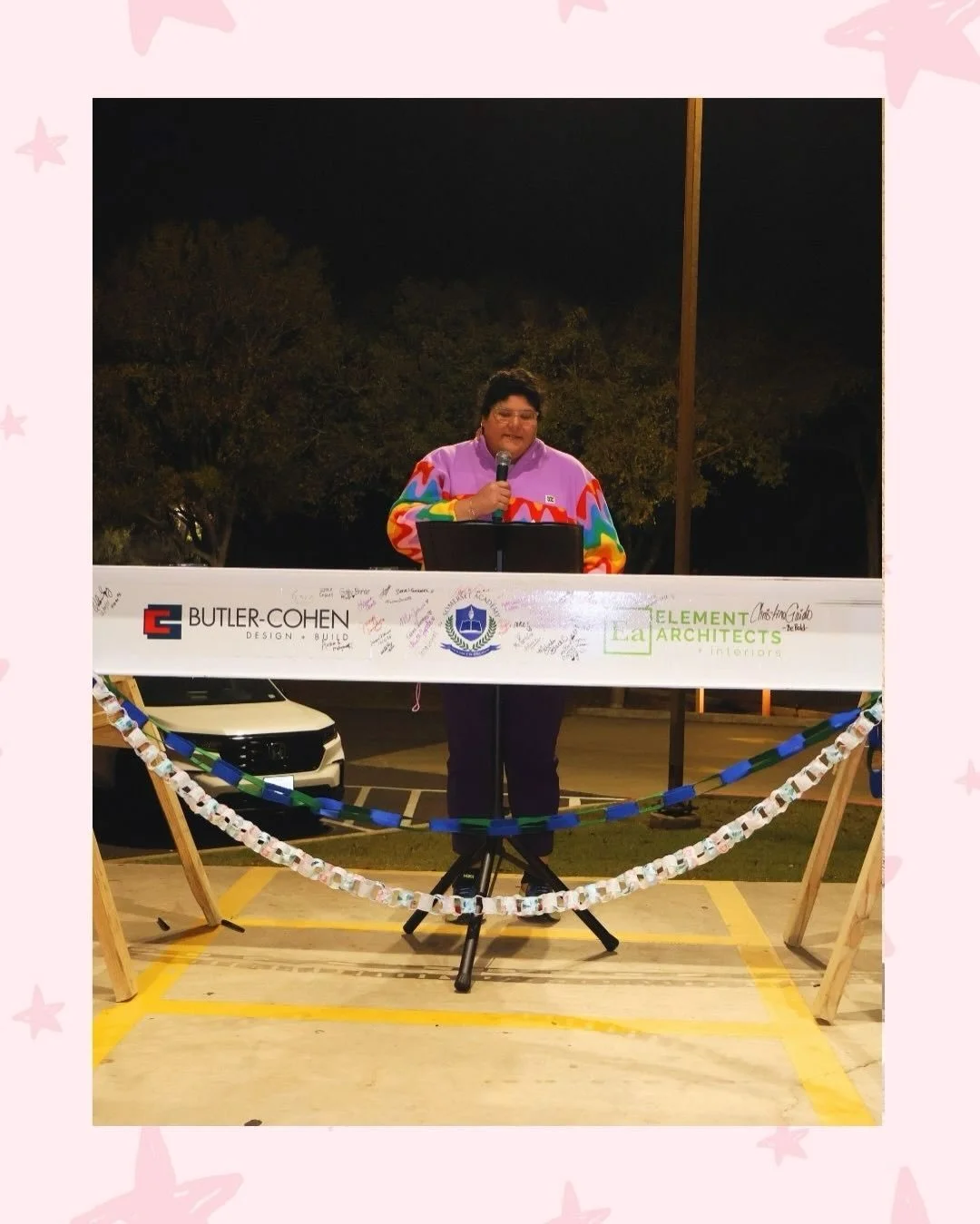 We had our first beam signing ceremony with our families, staff, and students and it was such a sweet moment for our campus. Our campus and I created our Legacy Canvas together and it will be showcased in our new building which still feels unreal to 