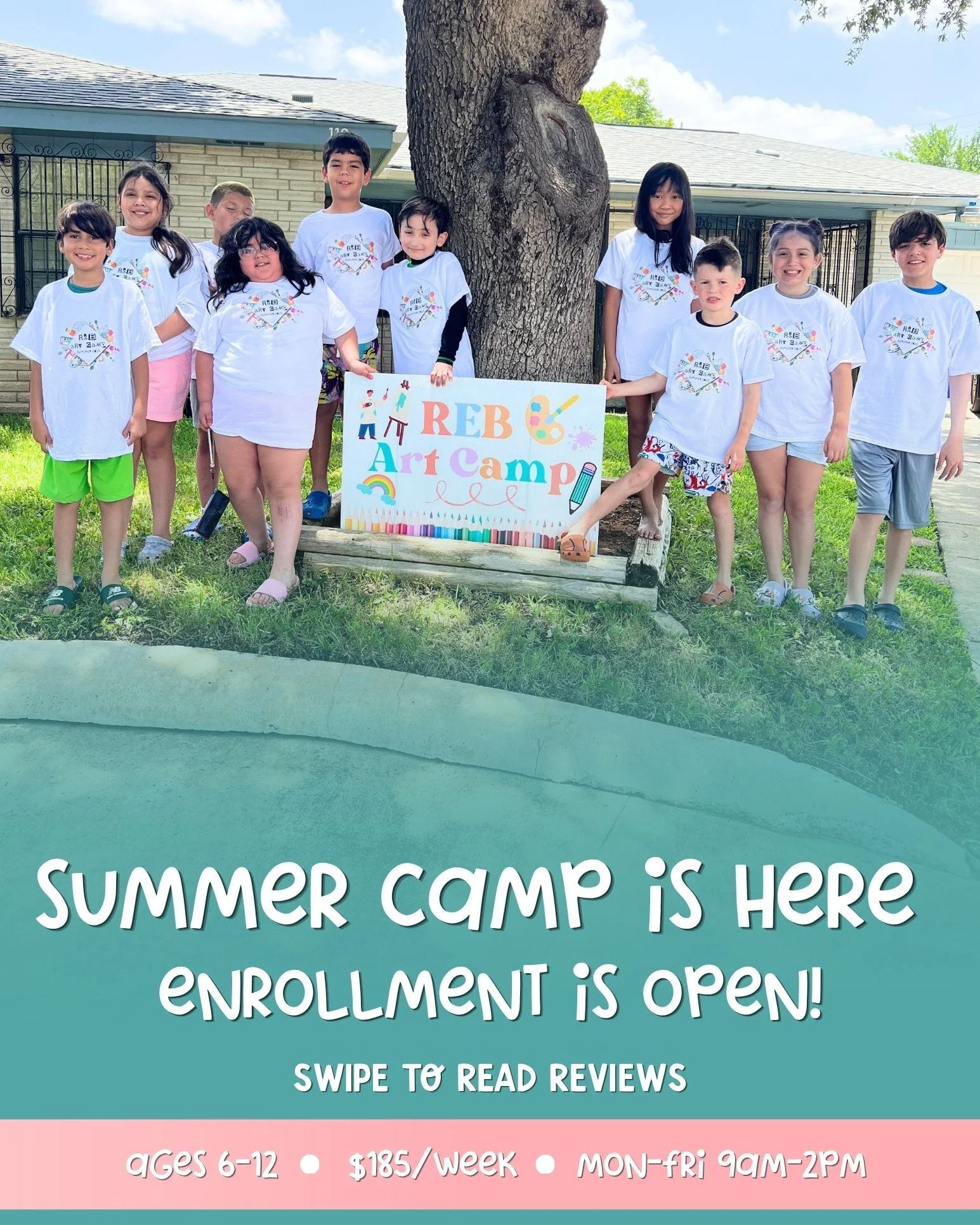 Summer Art Camp is officially HERE and enrollment is now OPEN! ☀️🎨
We&rsquo;ve been counting down the days and we are so excited to create with your young artists again this summer! 
Swipe through to see what some of our amazing camp families have s