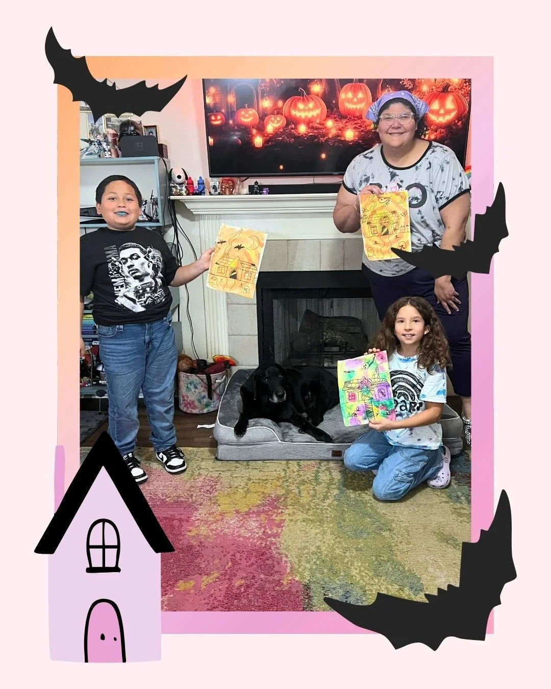 A little hocus pocus and a whole lot of creativity! 🔮🎨👻

Our Halloween Arty Hour was the cutest! We blew bubbles with soap and paint to create magical crystal balls, added patterns to their bases, and made colorful tie dye haunted houses! 🏚️🌈

O