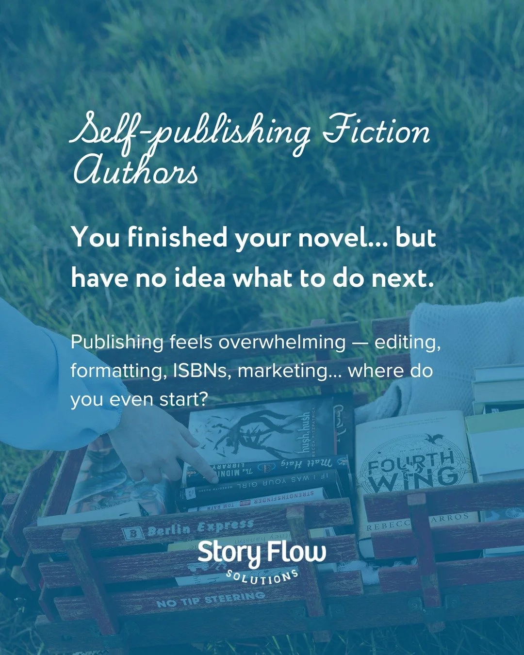 🟢 Comment GUIDE below and I&rsquo;ll send it straight to your inbox!

You finished your novel &mdash; congratulations! 🎉

But if you&rsquo;re feeling stuck on what happens next, you&rsquo;re not alone.

Most self-publishing fiction authors hit a wa