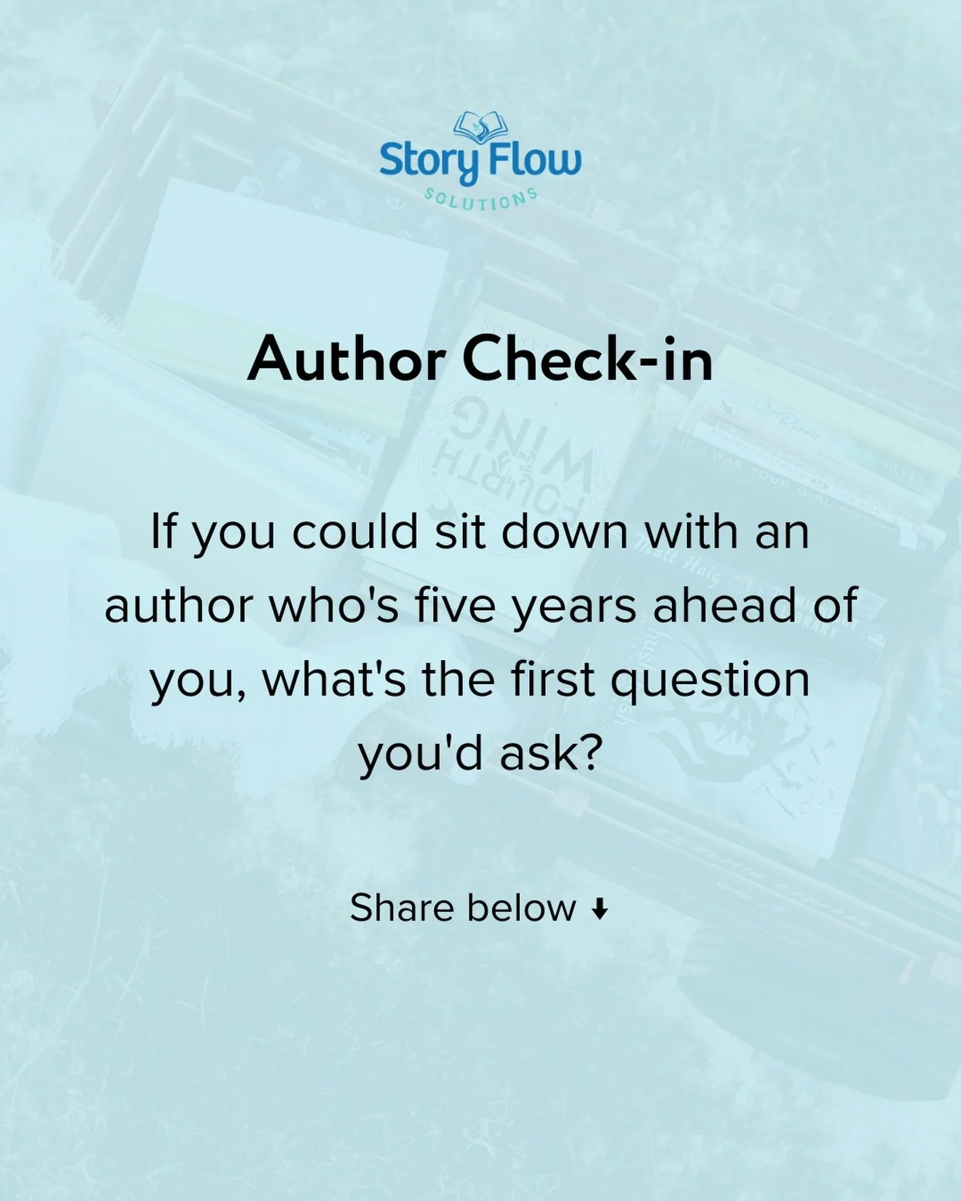 Share your thoughts 💭

Ask questions ❓

No wrong answers or judgment here 😊

Whether you&rsquo;re writing, publishing, marketing, or growing your author business, this is a space to learn, connect, and figure things out together.

⬇️ Join the conve