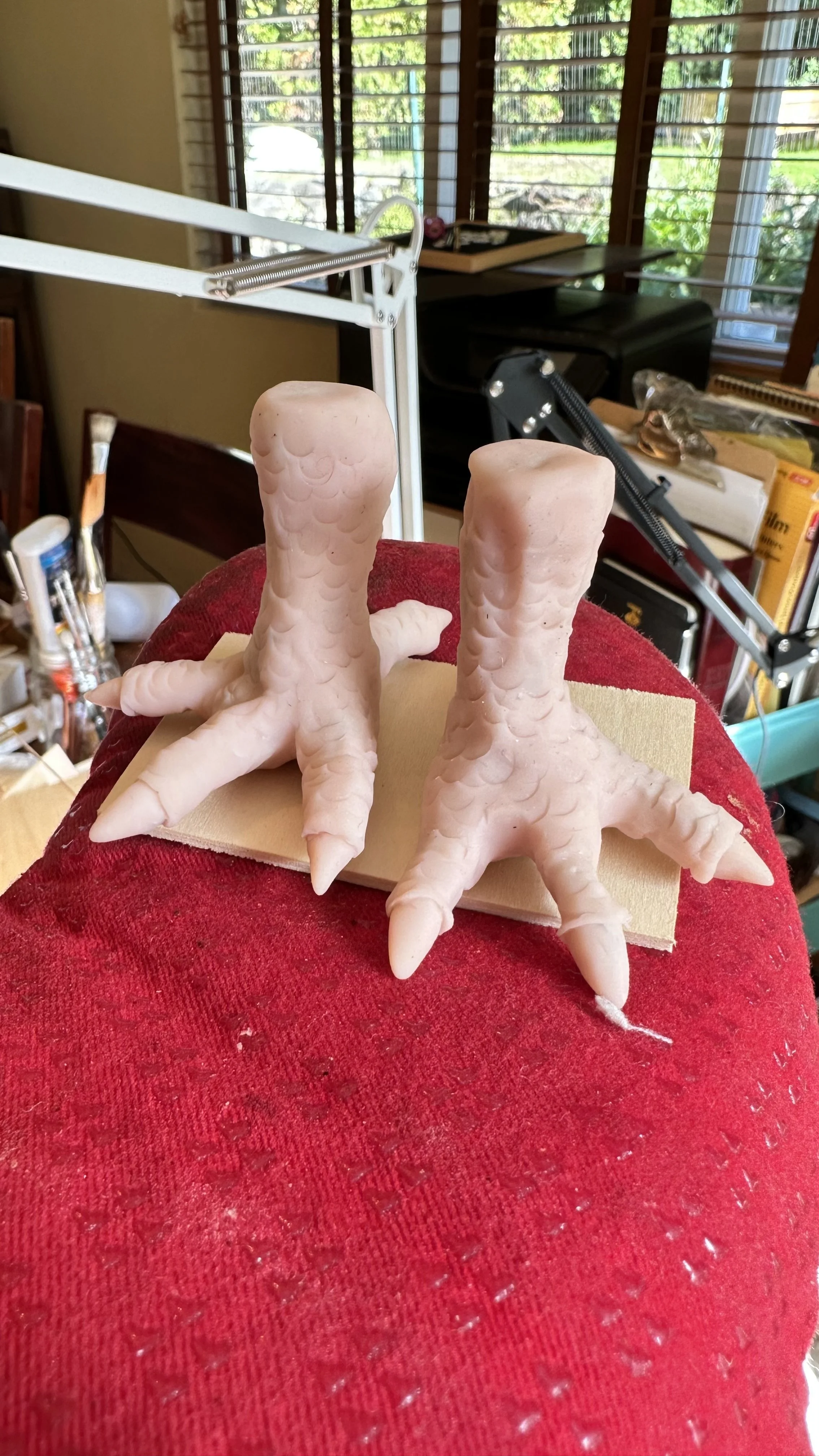 Baba Yaga’s Hut - chicken feet in progress
