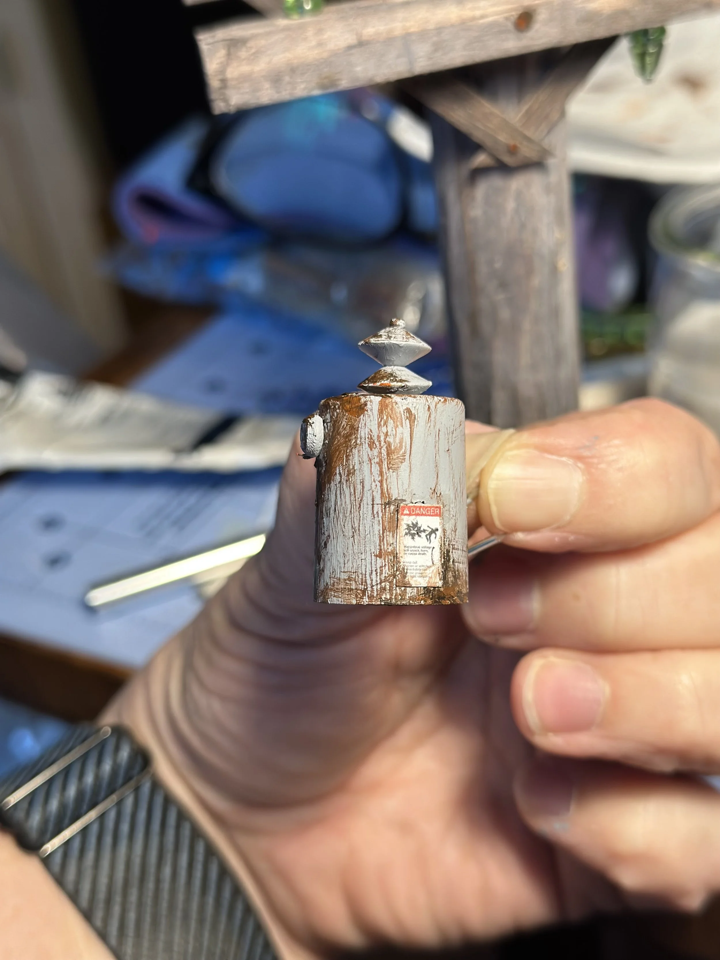 Ravens’ Nest electric box rust detail