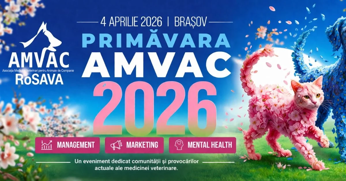 4 aprilie 2026  
Primăvara AMVAC 2026 a reunit profesioniștii medicinei veterinare din România