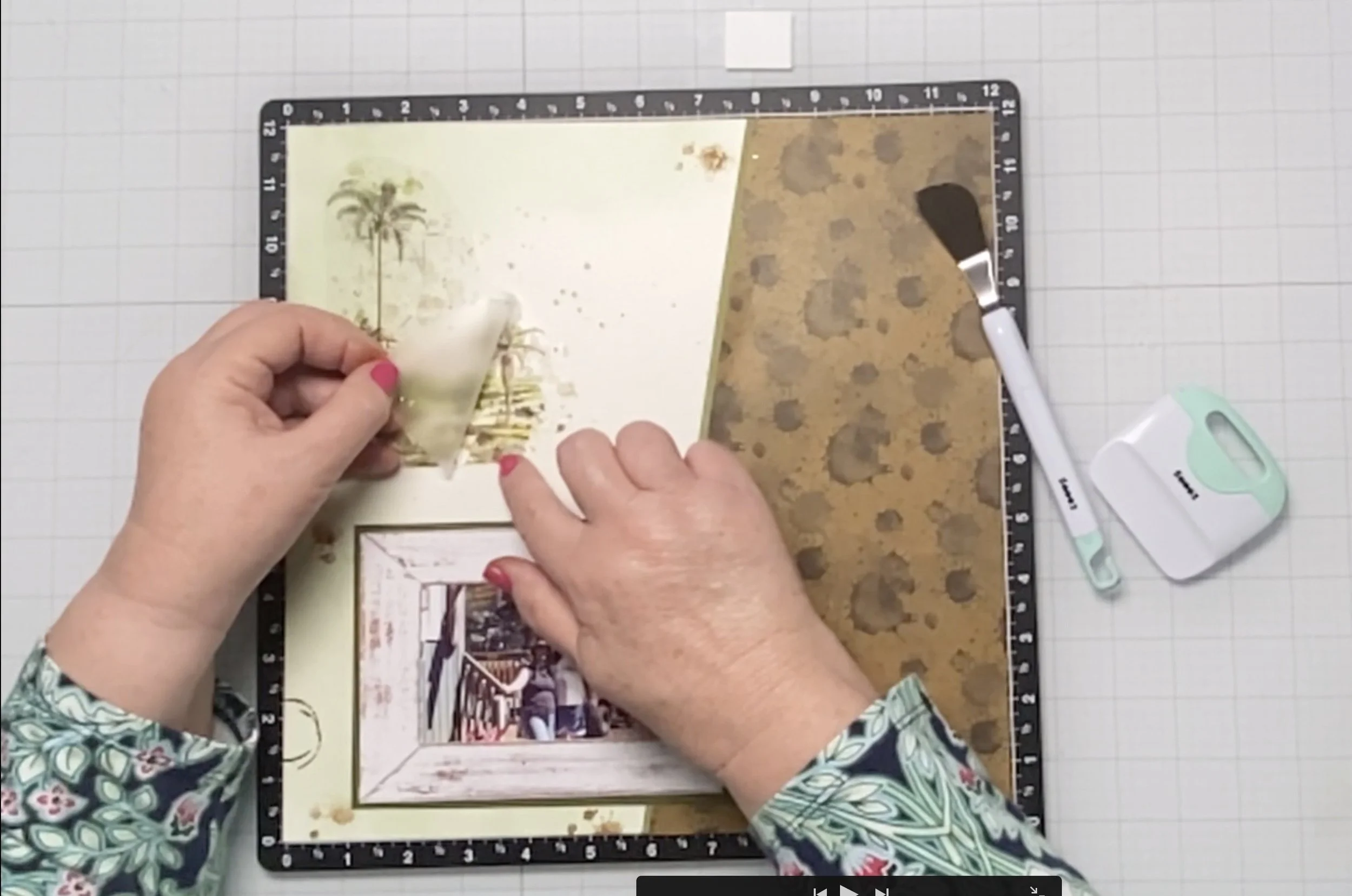 Using A Crafting Rub-On