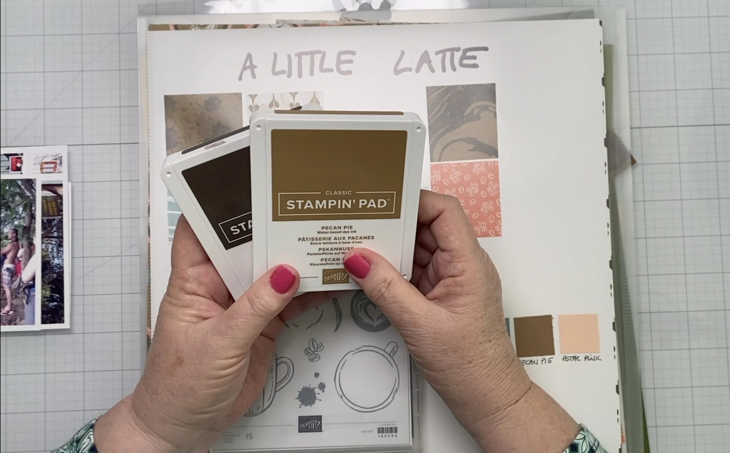 Holding Ink Pads In Hand