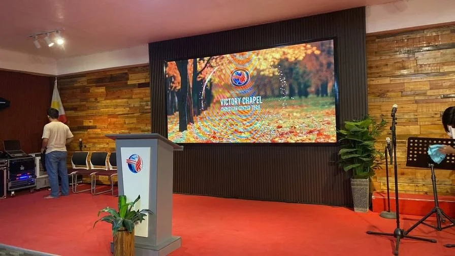 Victory Chapel Toril, Davao City * P3.91 Indoor Magnetic LED * 3m (H) x 1.5m (W)
