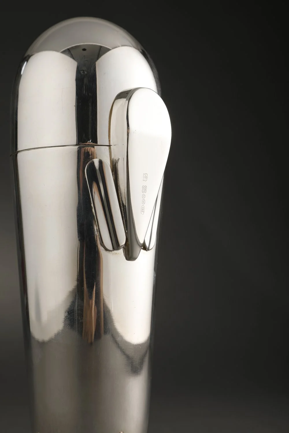 Henckels Zeppelin Cocktail Shaker Silver Plate German c.1928
