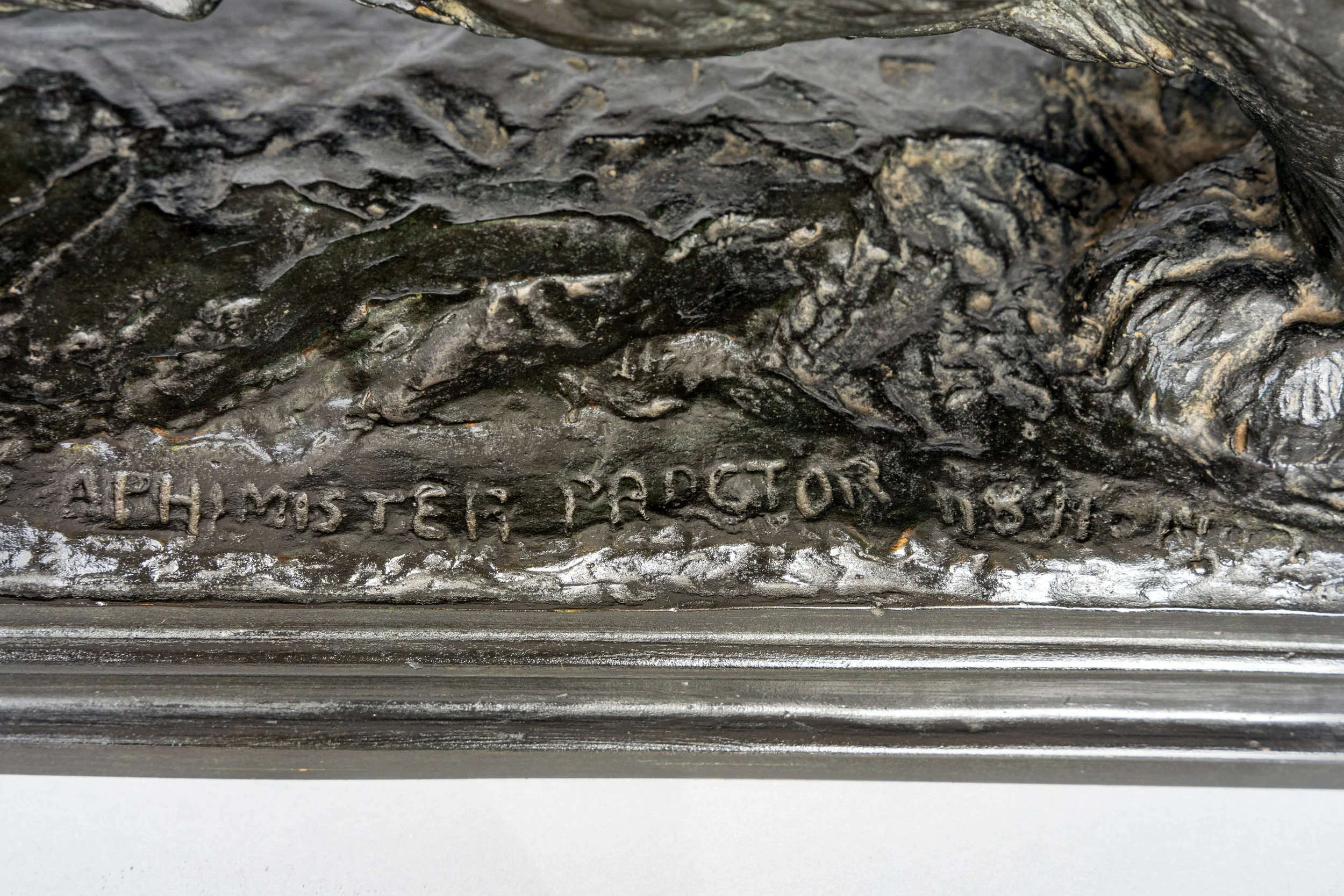 Signature A PHIMISTER PROCTOR 1891·1902 on the base of the Stalking Panther bronze — Daniels Antiques