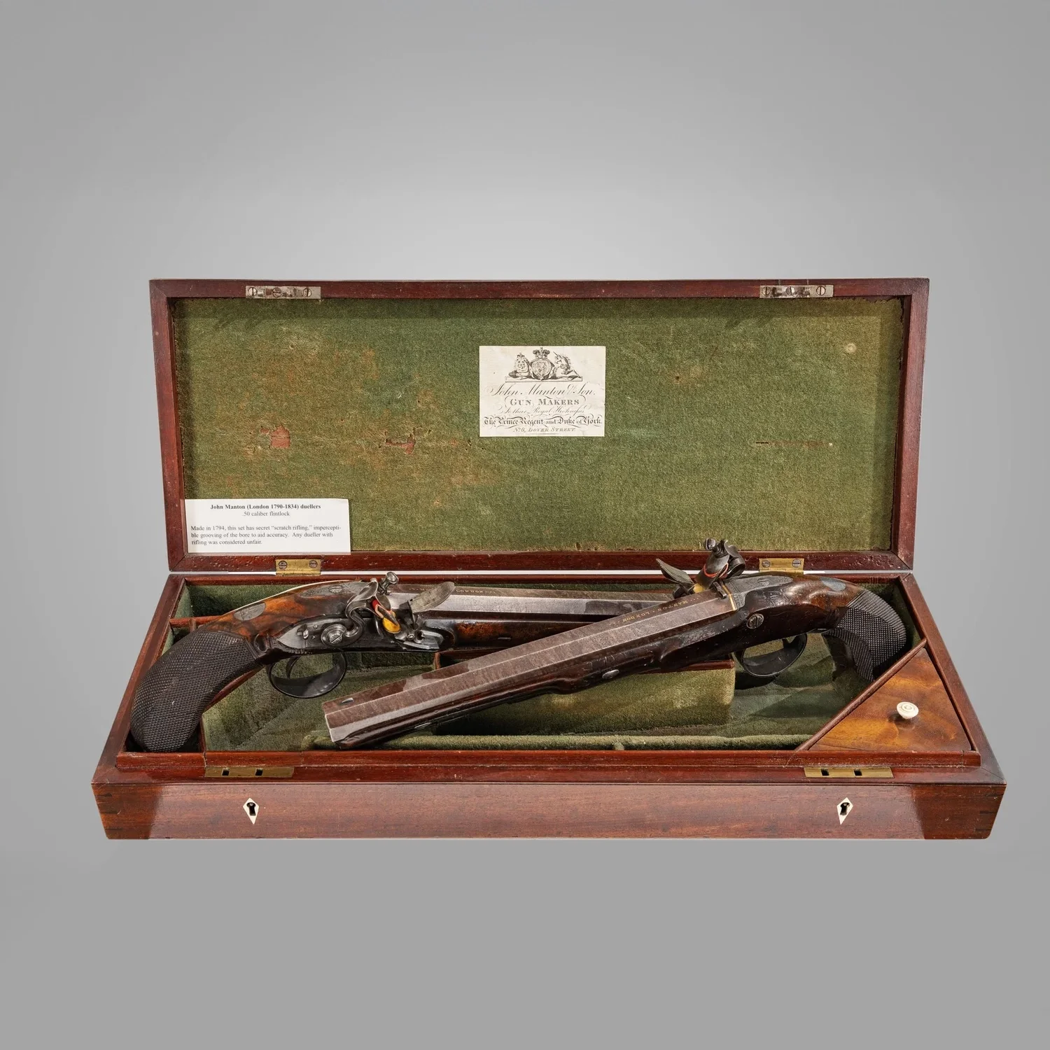 Joseph Manton Flintlock Dueling Pistols.