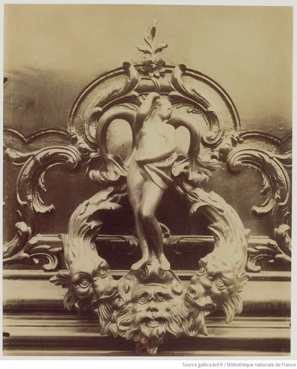 Eugene Atget photograph of a Venus bronze door knocker on the Hotel Porges doors, Paris, circa 1902 — Daniels Antiques