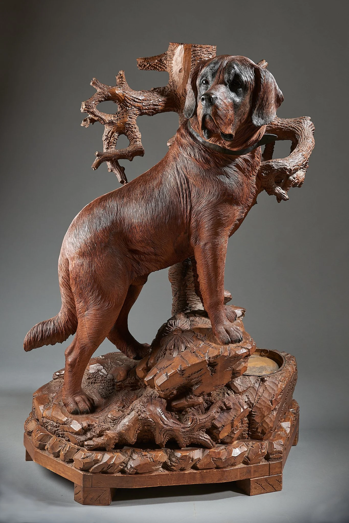 Walter Mader St. Bernard Umbrella Stand, Brienz, c. 1870