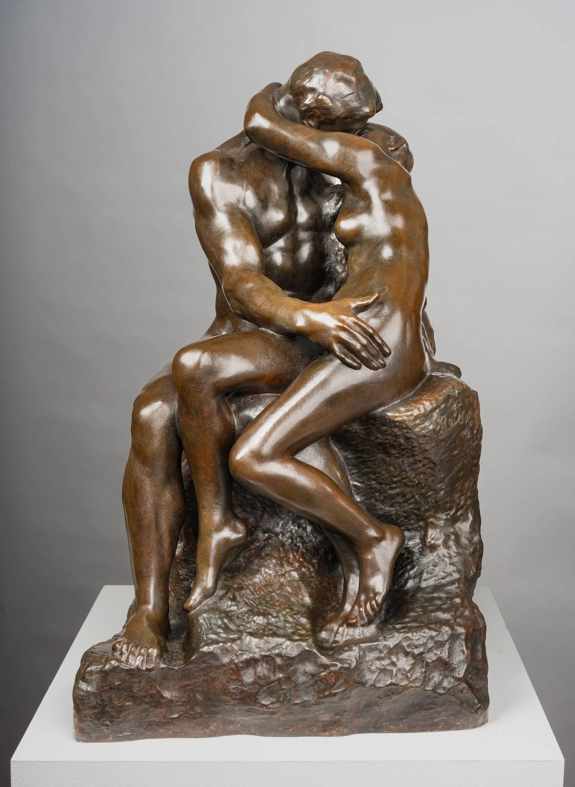 Auguste Rodin bronze Le Baiser (The Kiss), Barbedienne lifetime cast — Daniels Antiques