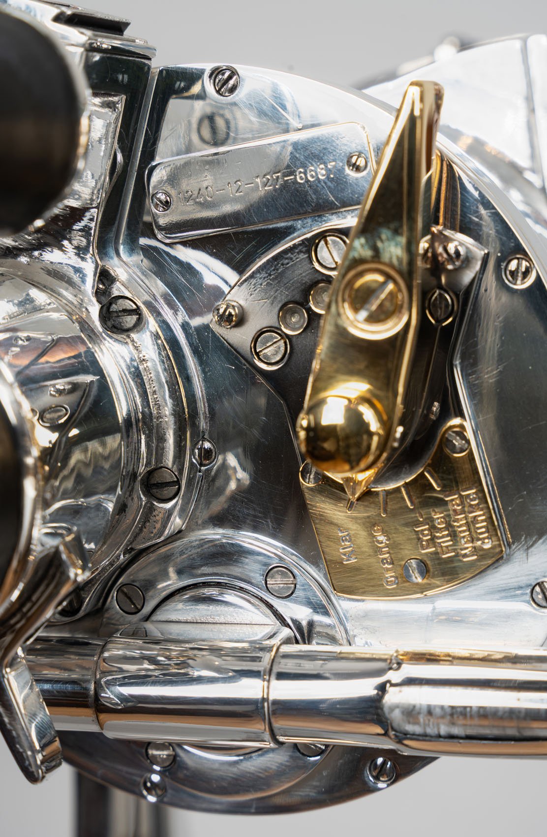 NATO stock number plate 1240-12-127-6687 on Carl Zeiss DF 8x60 naval binoculars