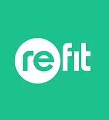 ReTfit logo with teal background and white text.