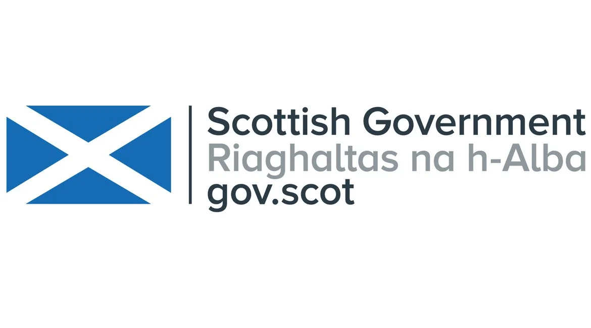 Logo of the Scottish Government with a blue and white Scottish flag and the text 'Scottish Government Rìghlinn na h-Alba gov.scot' in English and Gaelic.