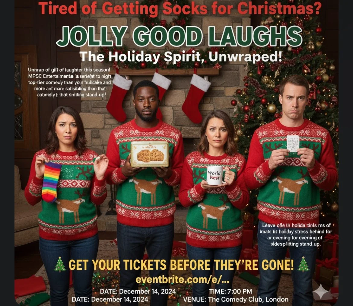 MPSC Entertainment’s: “Jolly Good Laughs” - The holiday spirit, unwrapped
