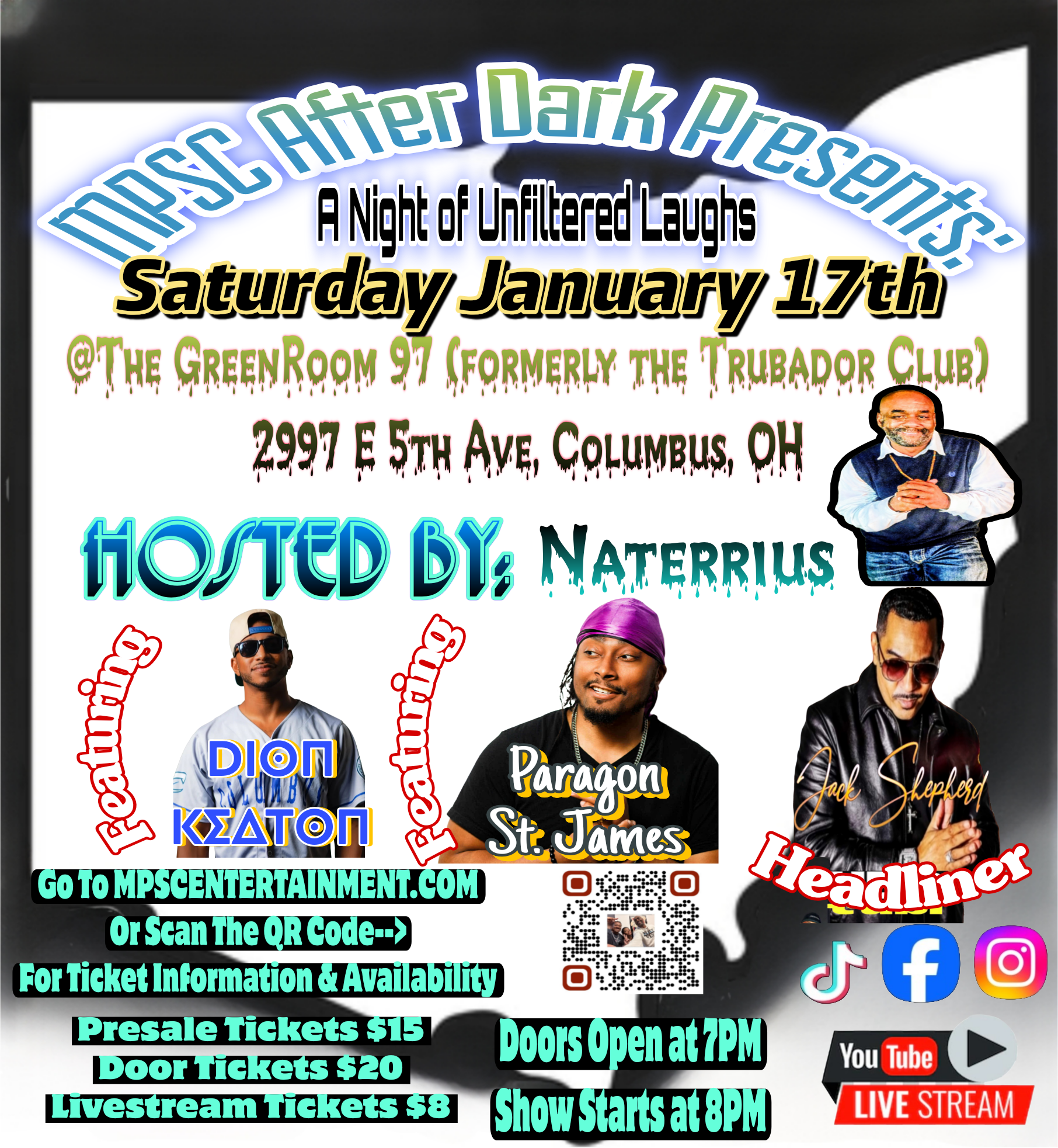 MPSC After Dark's: Jan 17 (Saturday): Resolution: Annihilation Comedy Show