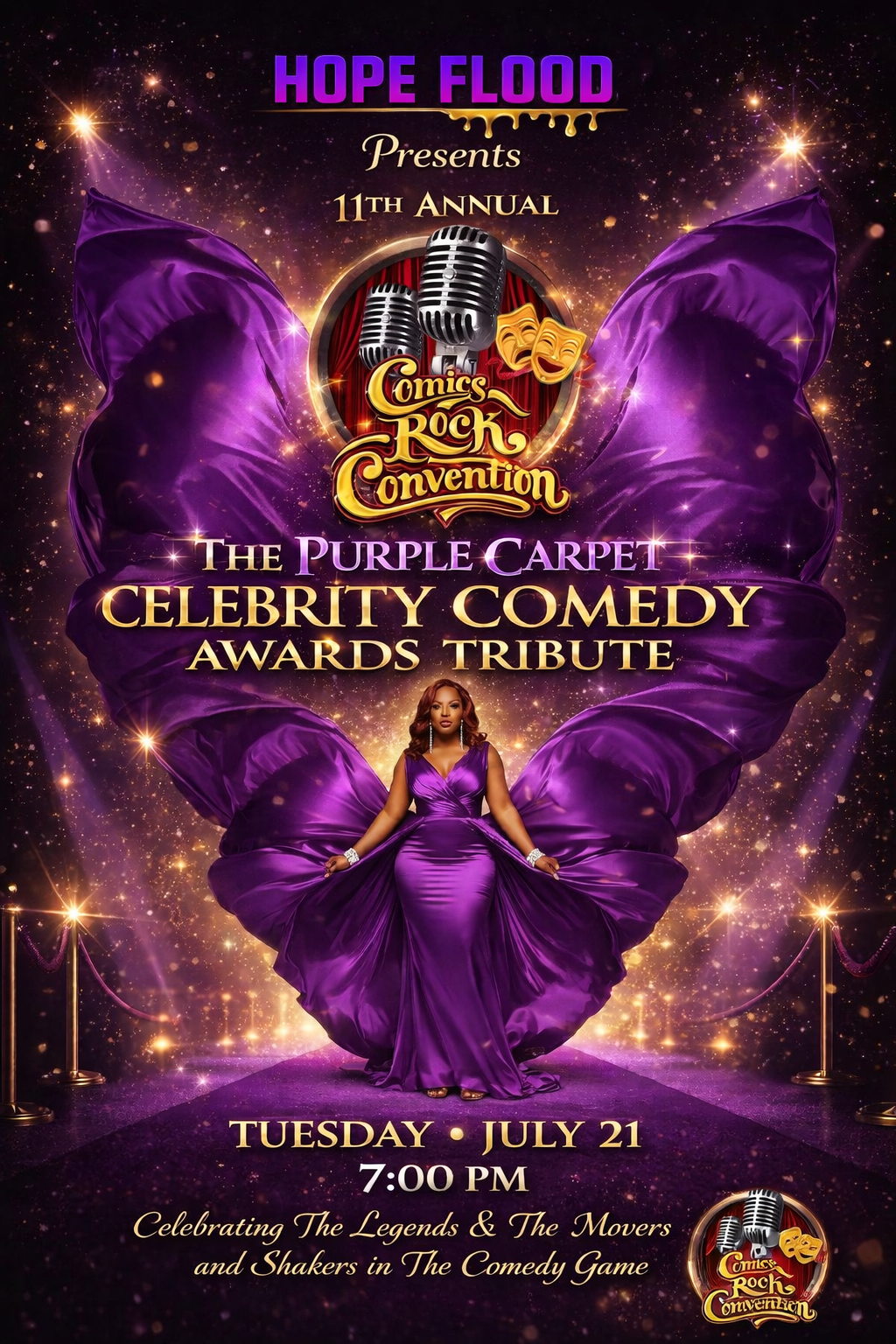 Hope Flood presents the 11th Annual Comics Rock Convention