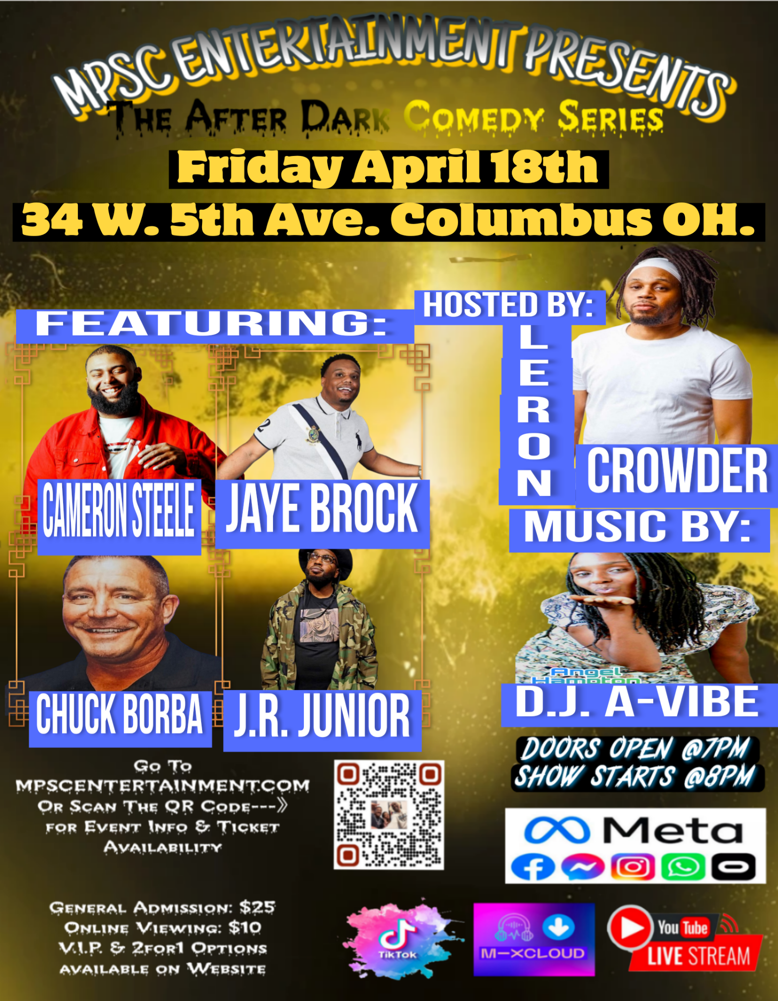 MPSC After Dark Comedy Show: "The Spring Cleaning Confessionals" April 18th