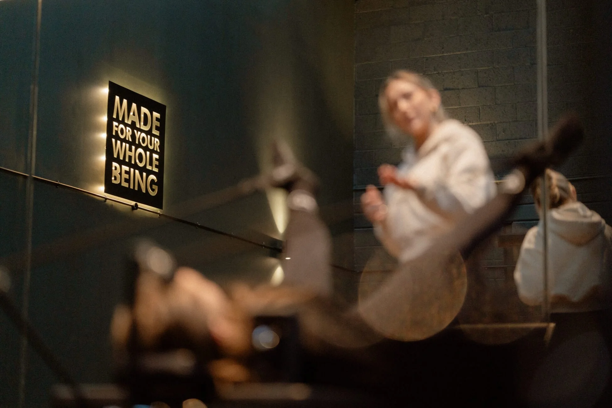 Picture of a square sign that says made for your whole being