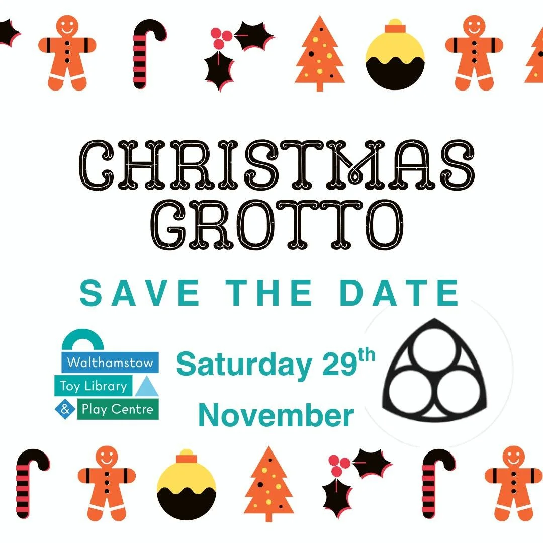 *SAVE THE DATE* 
We are teaming up with our good friends @stmaryswalthamstow to run our Christmas Grotto, alongside their fabulous winter market.  It's going to be really special this year and all money raised will help us renovate our Adventure Pla