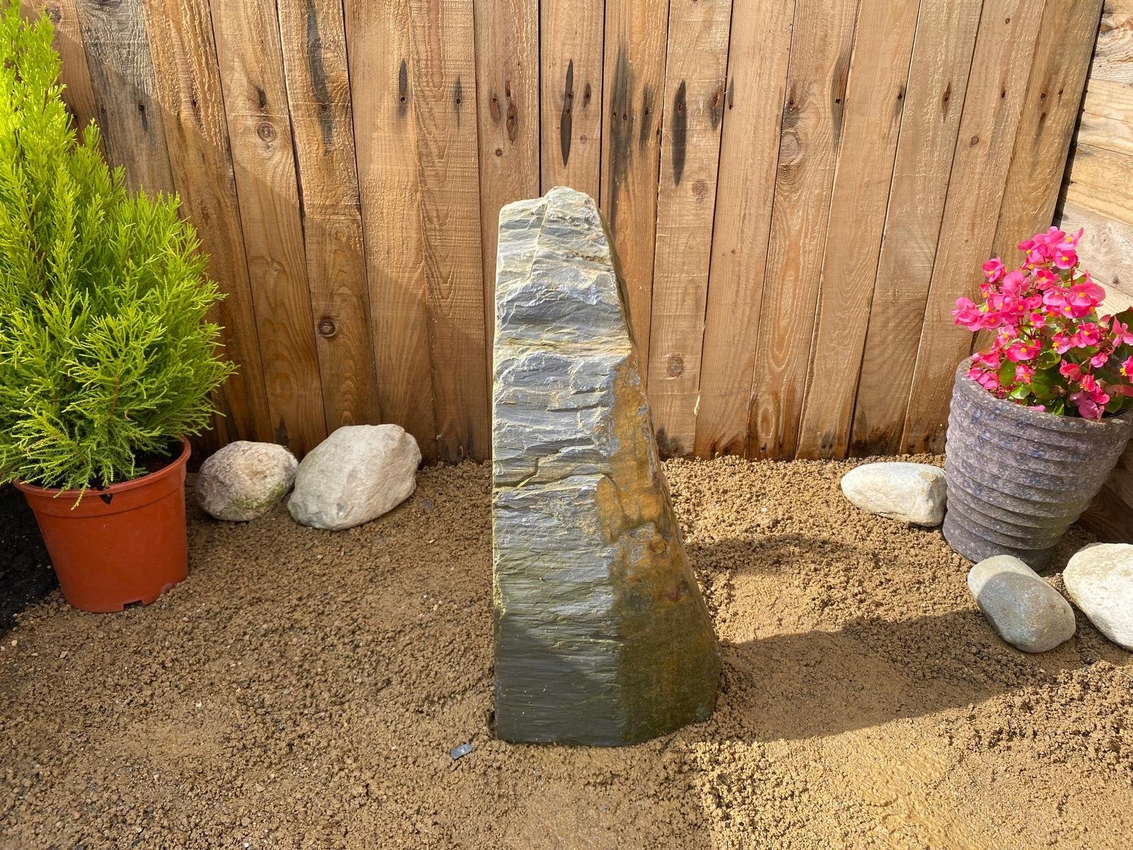 600mm Grey Slate Monolith Water Feature