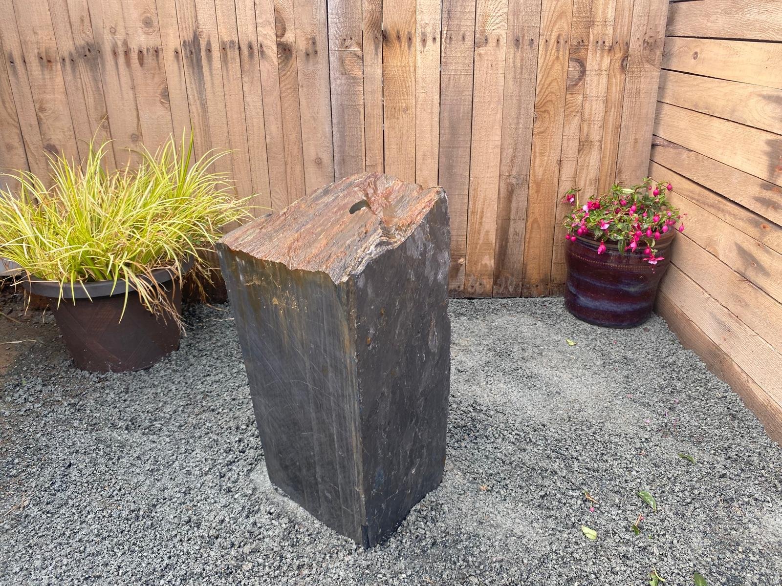 430mm Grey Slate Monolith Water Feature