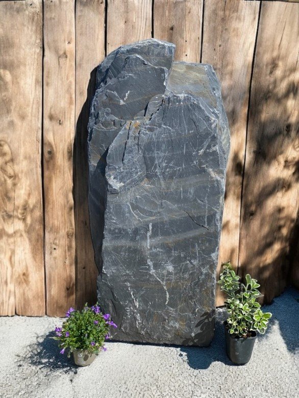 900mm Grey Slate Monolith Standing Stone 085