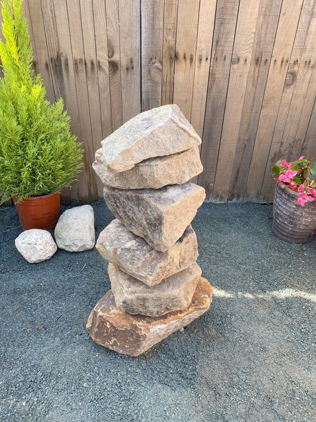 Small Stacked Stone Water Features