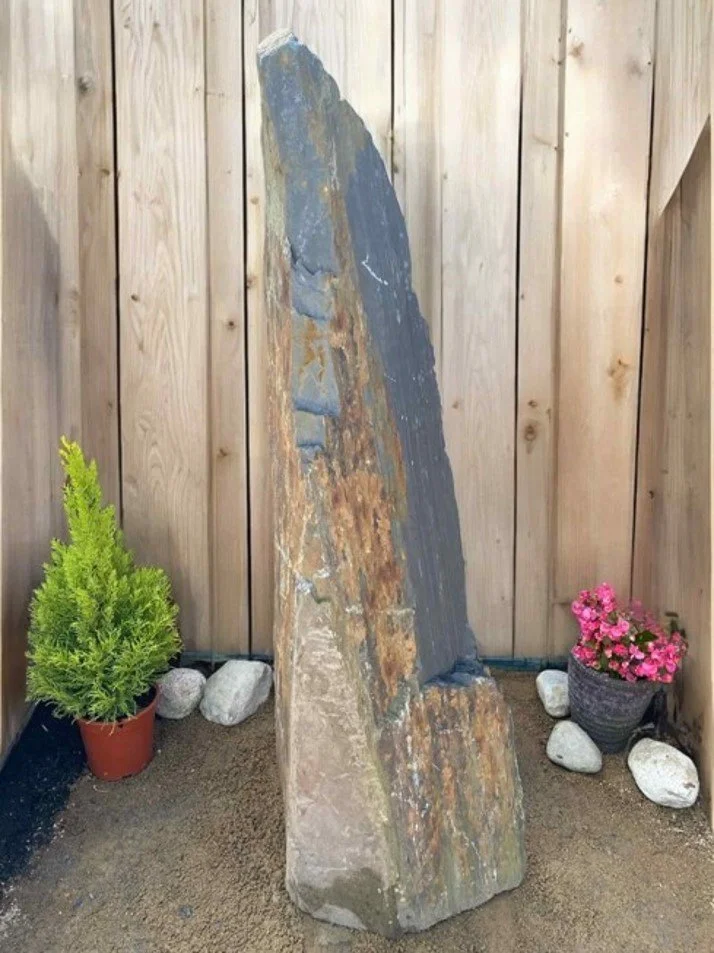 900mm Grey Slate Monolith Standing Stone 030