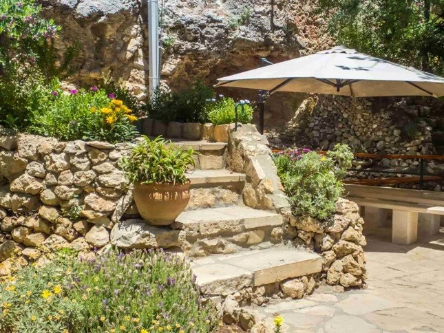 Boulder Walling With Steps And Plants