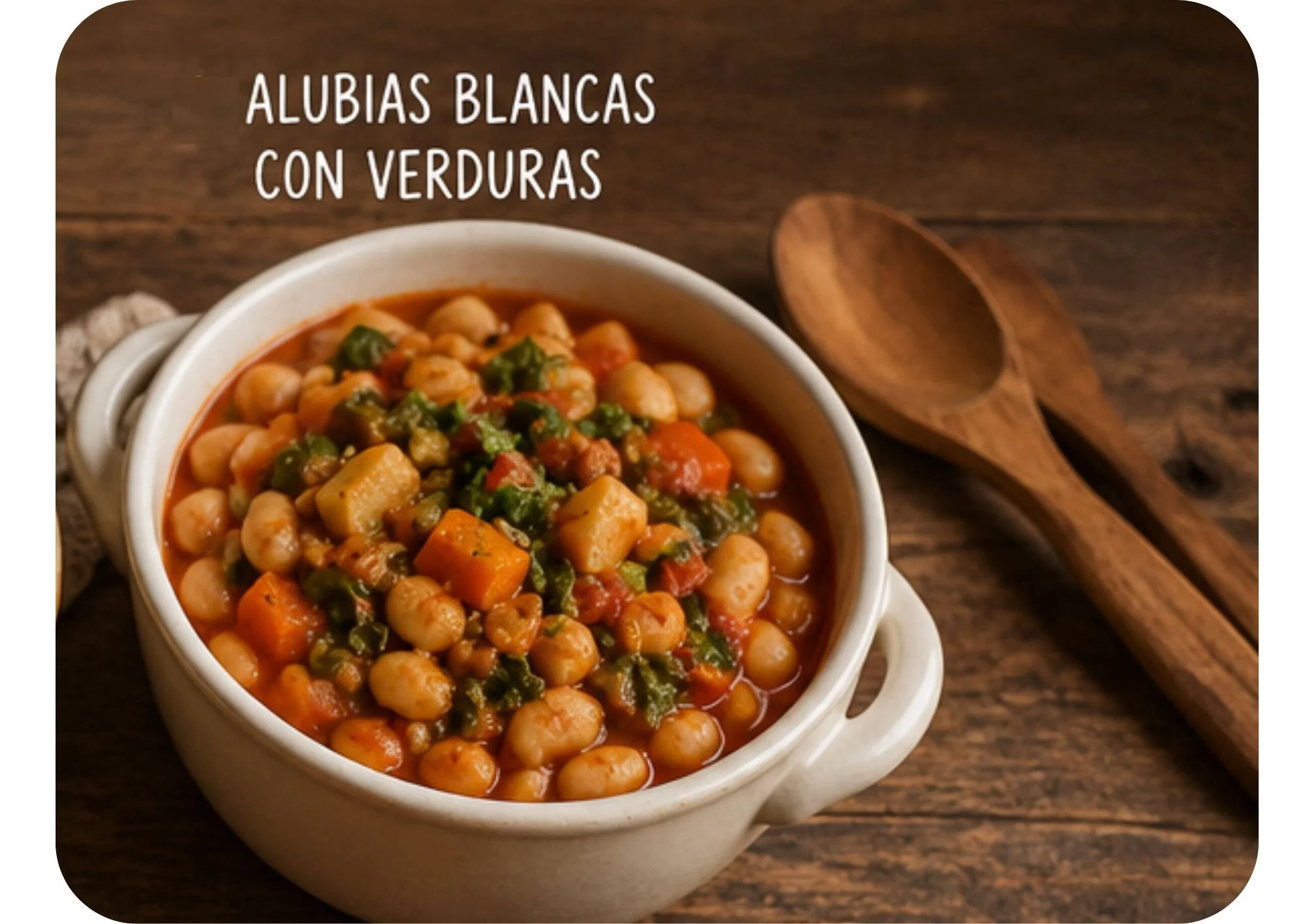 Alubias blancas con verduras