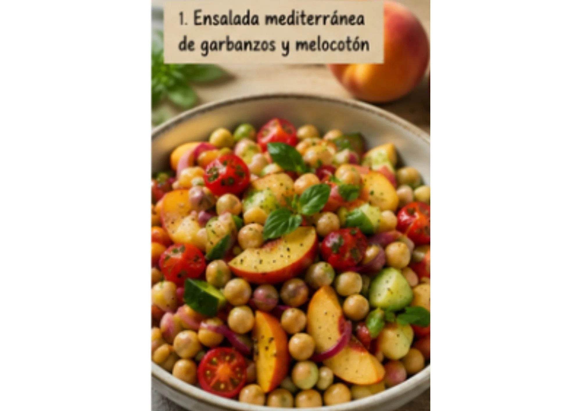 Ensalada mediterránea de garbanzos
