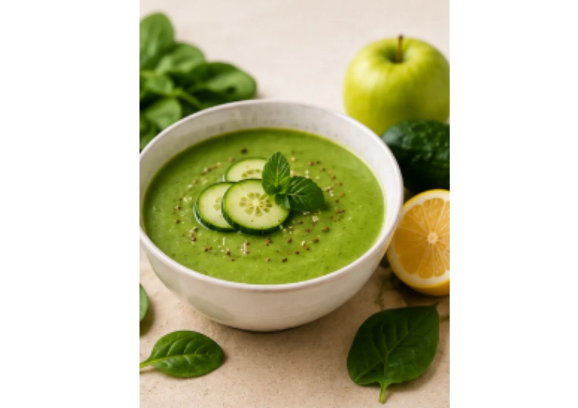 Gazpacho frío de espinacas