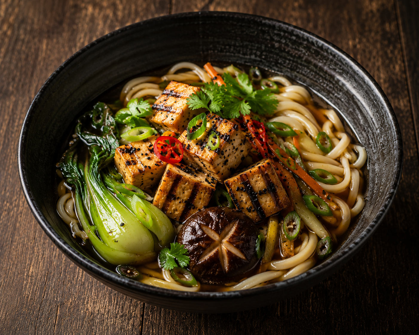 fideos con verduras (noodles)