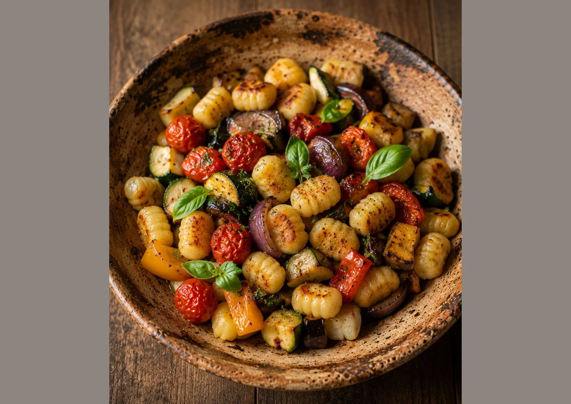 gnocchis con verduras 